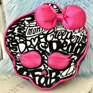 Monster High, 2013, Skullette, Pillow, RARE, Plush, Graffiti, Cuddle Cushion